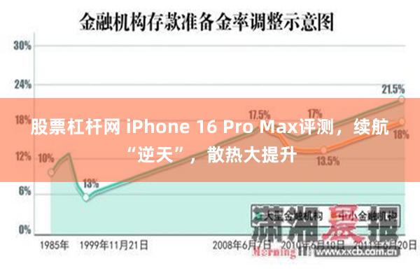 股票杠杆网 iPhone 16 Pro Max评测，续航“逆天”，散热大提升