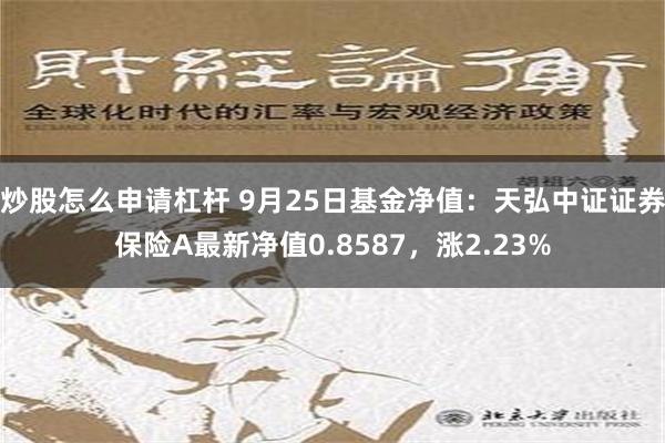 炒股怎么申请杠杆 9月25日基金净值：天弘中证证券保险A最新净值0.8587，涨2.23%