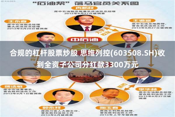 合规的杠杆股票炒股 思维列控(603508.SH)收到全资子公司分红款3300万元