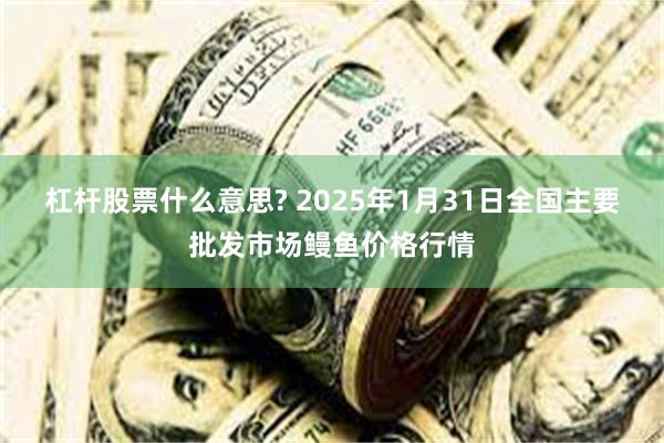 杠杆股票什么意思? 2025年1月31日全国主要批发市场鳗鱼价格行情